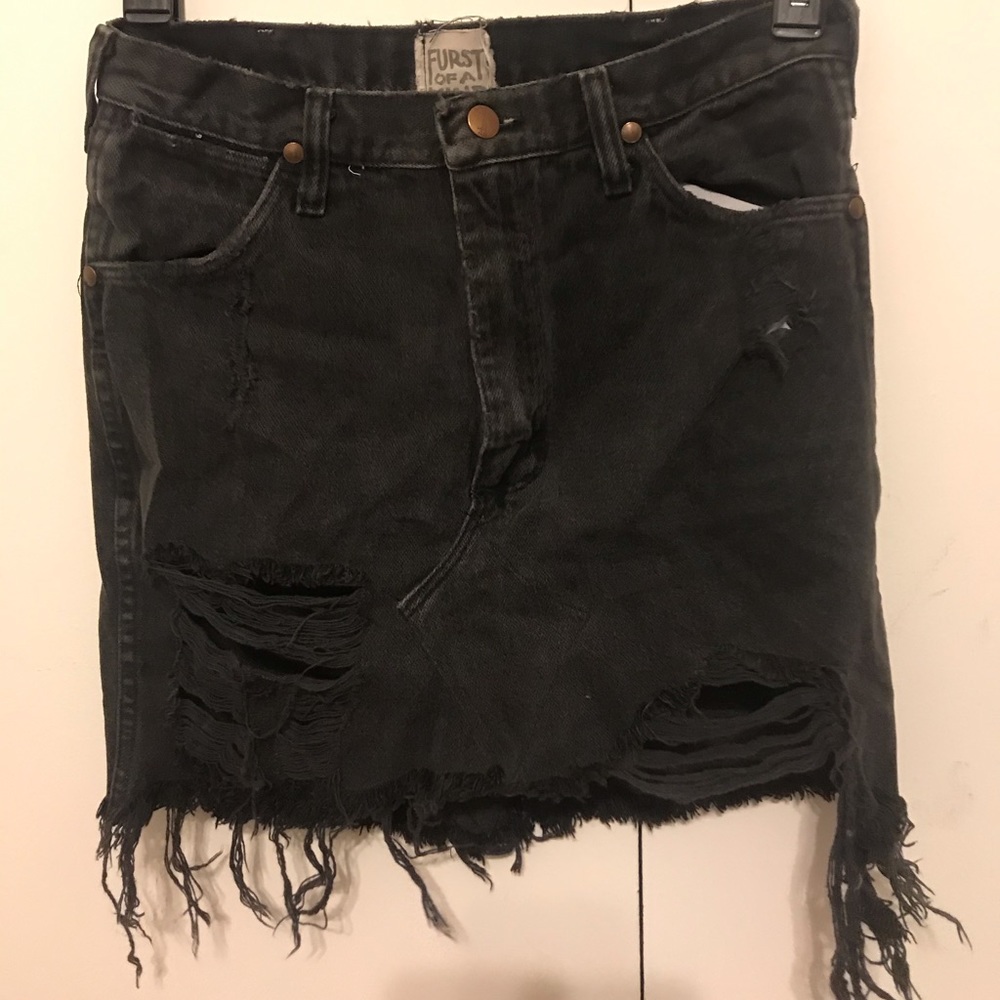 LF Furst of a Kind Wrangler Distressed Skirt